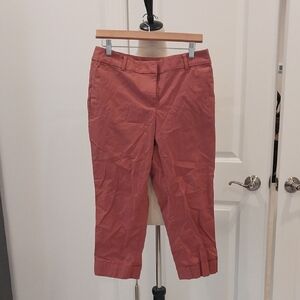 Ann Taylor Petite Rust Cropped Pants